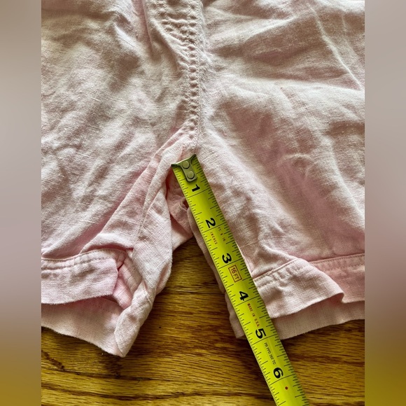 J.McLaughlin Drawstring Pink Linen Shorts - Small - Picture 6 of 8